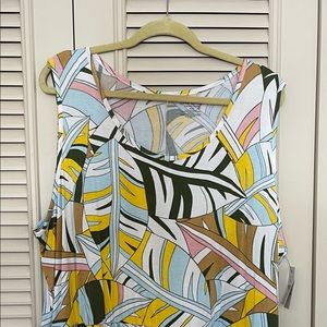 Lane Bryant Swing Tank in Quirky Print. Never work-with tags!